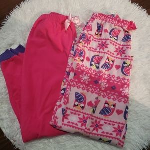 St. Eve Girls Fleece Pajama Bottoms Size 14